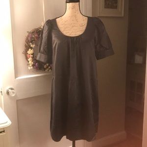 Limited, silk, gunmetal grey dress, extra small